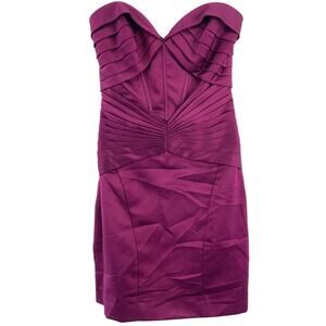 Truly Zac Posen Purple Strapless Cocktail Pencil Dress Women’s Size 4 Preowned